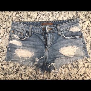 Joe’s Vintage Distressed Denim Shorts